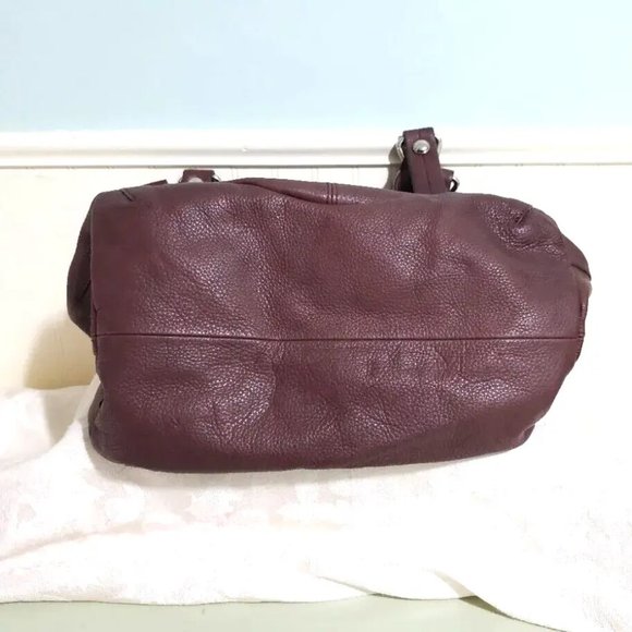 NEW B Makowsky Western Brown 100% Leather Shoulder Bag Purse Magnet Zip Close - Picture 12 of 13